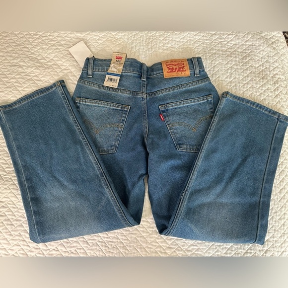 NWT Levi’s 502 Stay Loose Regular Taper Jeans 12 Reg 26x27 Blue - Picture 6 of 9